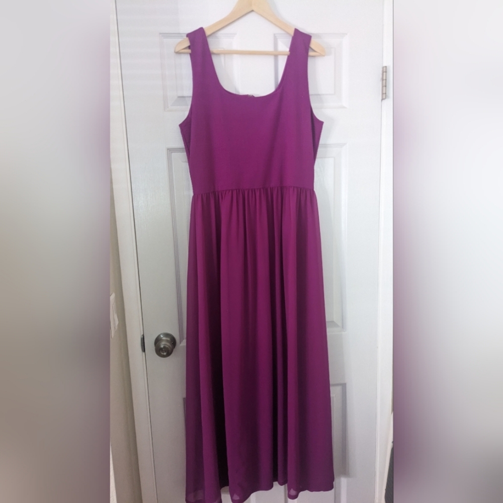 ANTONIO MELANI Fuschia Pink Midi Dress